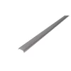 ACLECHDXAP01N Mica difusa negra traslucida para perfil de aluminio negro DXAP01N, rectangular 2 m