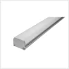 DXA19KIT Kit de perfil para tira extraplana de led, sin ceja, que incluye, perfil rectangular de aluminio de 2 m
