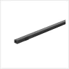 ILUPA0806NKIT. Kit de perfil para tira extraplana de led, sin ceja, que incluye, perfil rectangular de aluminio acabado negro de 2 m