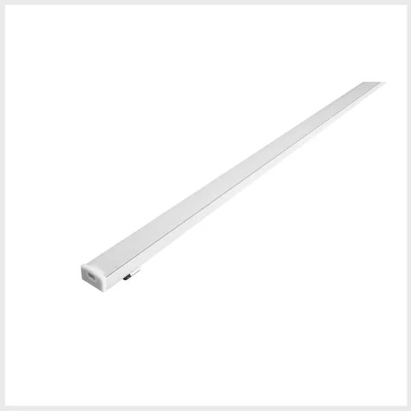 ILUPA525KIT Kit de perfil para tira extraplana de led sin ceja perfil rectangular de aluminio acabado natural de 2 m